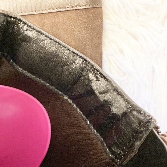 NEW $189 EASY SPIRIT | Domina Brown faux Leather Suede Riding Western Boots 6.5 - Picture 10 of 11